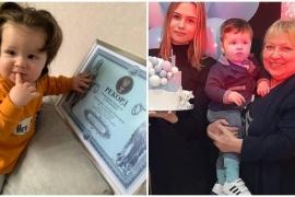 Постригли малюка з Вінниці, якого визнали рекордсменом за найдовше волосся серед немовлят