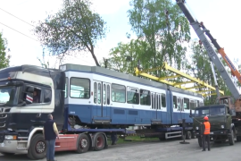 Підсилення муніципального автопарку: 16 трамваїв з Цюриха вже у Вінниці