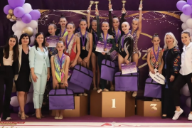 Турнір з художньої гімнастики у Вінниці: яскраві фото спортсменок