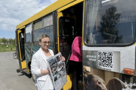 У Вінниці запустили автобус з історіями людей, які пережили сучасне рабство