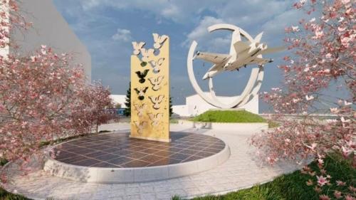 Представили проєкт пам'ятника загиблим на місці обстрілу Будинку офіцерів у Вінниці